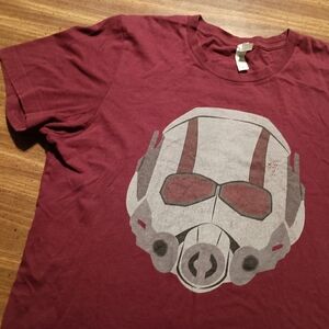 ANT MAN T-SHIRT - Medium // Marvel Comics Helmet Mask graphic logo tee shirt
